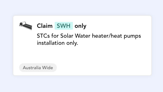 SWH changes